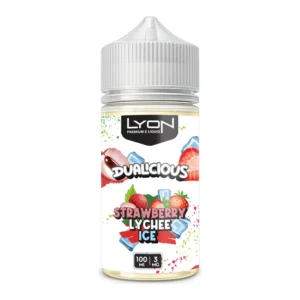 Lyon Dualcious Strawberry Lychee Ice 100ml 3mg e-liquid bottle