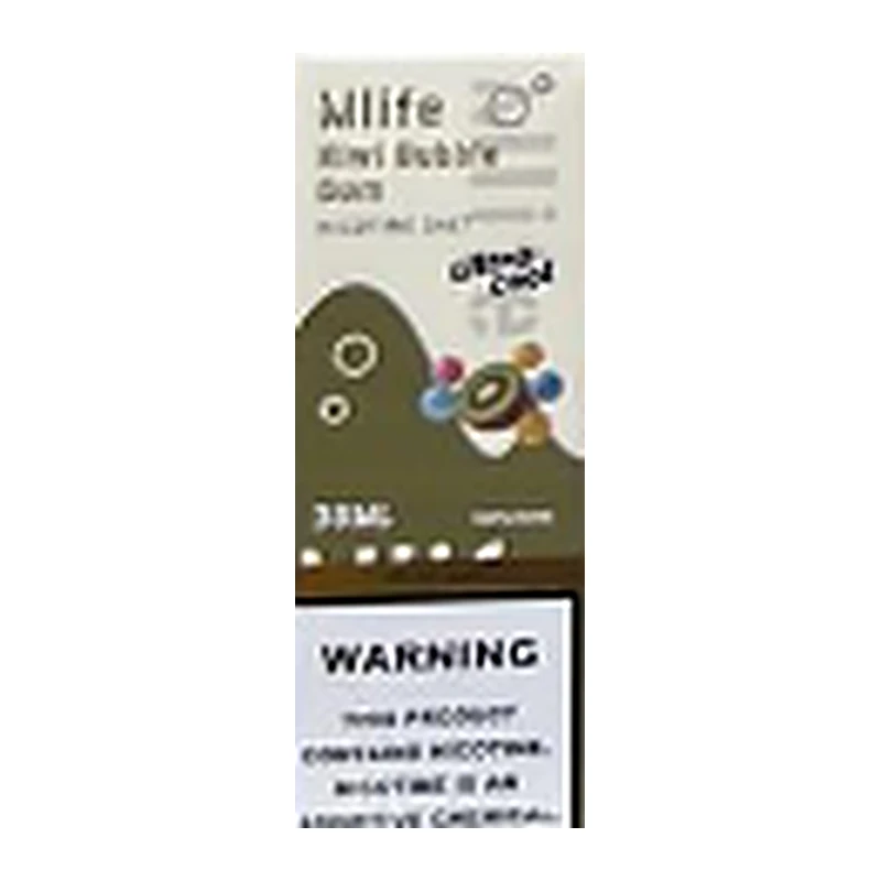 Mlife Ultra Cool Kiwi Bubble Gum 30ML nic salt box