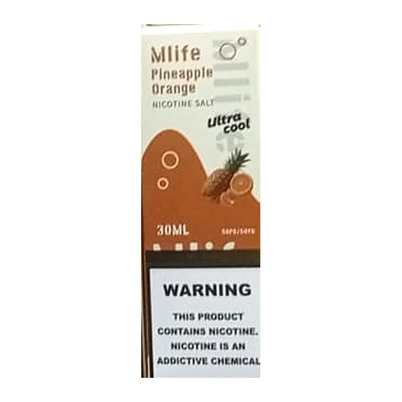 Mlife Ultra Cool Pineapple Orange 30ML nic salt box