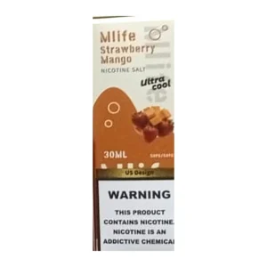 Mlife Ultra Cool Strawberry Mango 30ML nic salt box