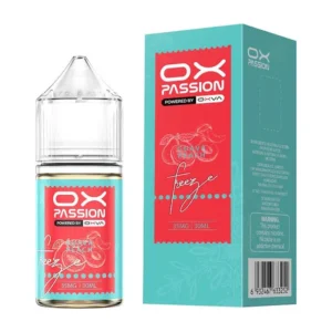 OX Passion Guava Peach 30ml nic salt box and bottle