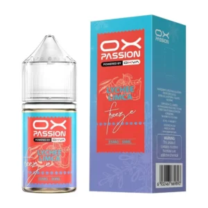 OX Passion Lychee Limca 30ml nic salt box and bottle