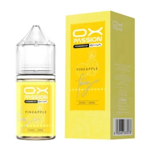 OX Passion Pineapple 30ml nic salt box and bottle