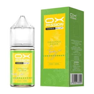 OX Passion Pineapple Guava 30ml nic salt box and bottle