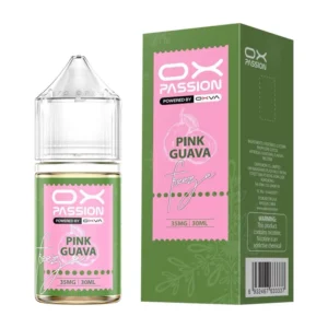 OX Passion Pink Guava 30ml nic salt box and bottle