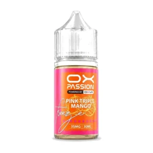 OX Passion Pink Triple Mango 30ml nic salt bottle