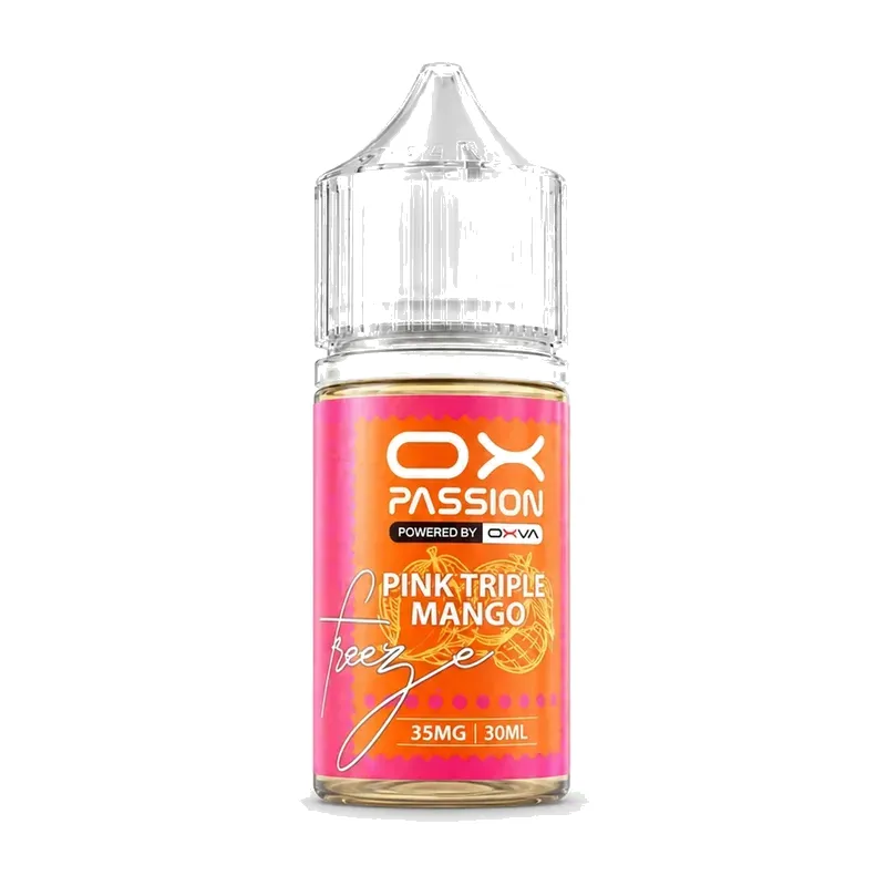 OX Passion Pink Triple Mango 30ml nic salt bottle