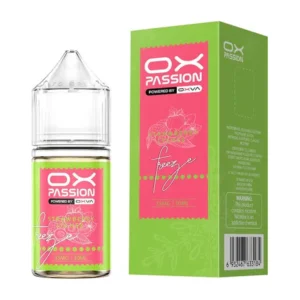 OX Passion Strawberry Lychee 30ml nic salt box and bottle