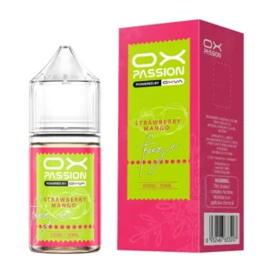 OX Passion Strawberry Mango 30ml nic salt box and bottle