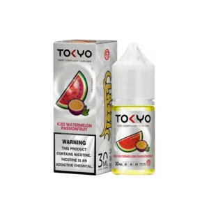 Tokyo Iced Watermelon Passionfruit 30ML bottle and box