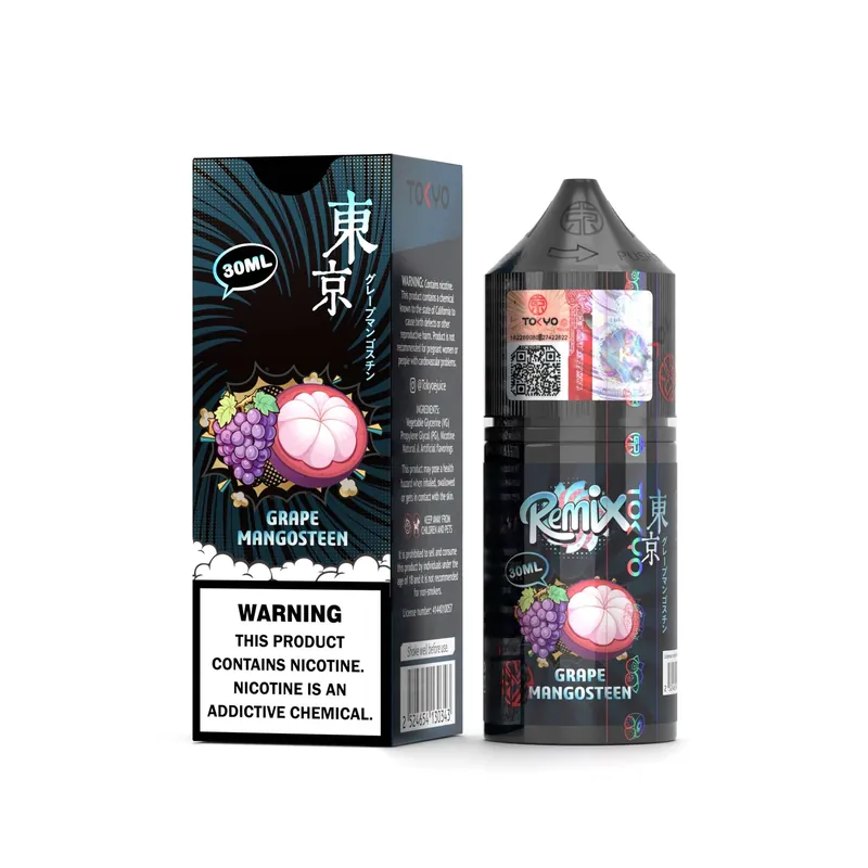 Tokyo Remix Grape Mangosteen 30ML bottle and box