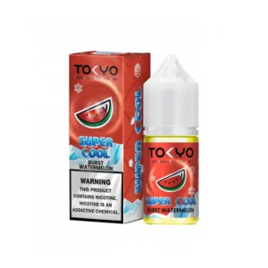 Tokyo Super Cool Burst Watermelon 30ML bottle and box