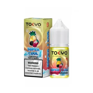 Tokyo Super Cool Pineapple Triple Berry 30ML bottle and box