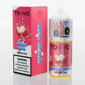Tokyo Super Cool Rambutan 30ML bottle and box