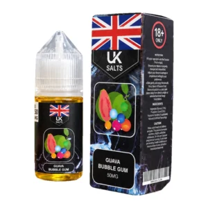 UK Salts Iced Guava Bubble Gum 30ML box and bottle