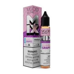 VGOD Mix Bubble Grapes Iced 30ml nic salt box and bottle