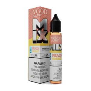 VGOD Mix Peach Mango Iced 30ml nic salt box and bottle